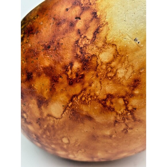 Folk Art Clay Art Pottery Bird Figure w/ Wrought Iron Tail Handcrafted Mexico - Picture 12 of 14